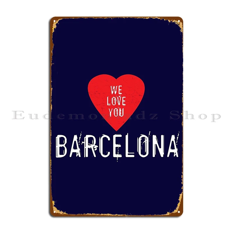 Металлическая табличка-постер  – обзор и цена Home Barcelona