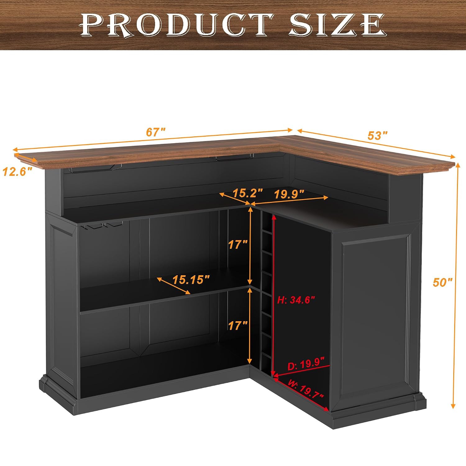 Г-образный домашний барный шка – обзор и цена Home Bar And Cabinet
